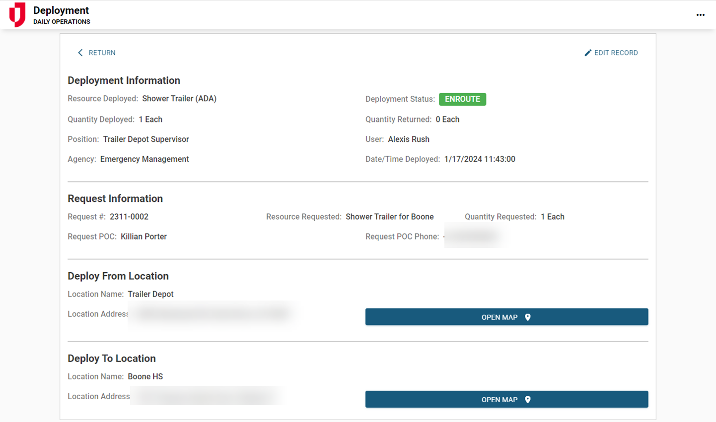 Deployment Information